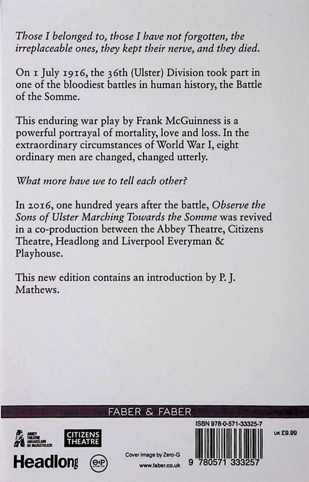 Observe the Sons of Ulster Marching Towards the Somme by Faber & Faber on Schoolbooks.ie