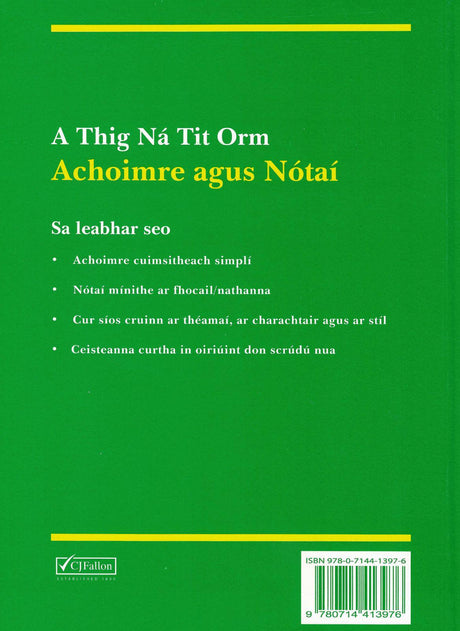 ■ A Thig Na Tit Orm Notes by CJ Fallon on Schoolbooks.ie