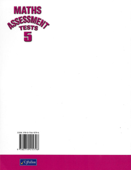 Maths Assessment Tests 5 by CJ Fallon on Schoolbooks.ie