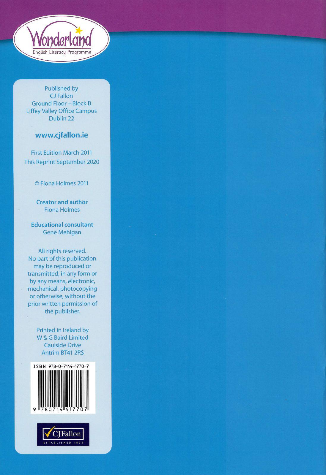 ■ Wonderland - Skills Book B by CJ Fallon on Schoolbooks.ie