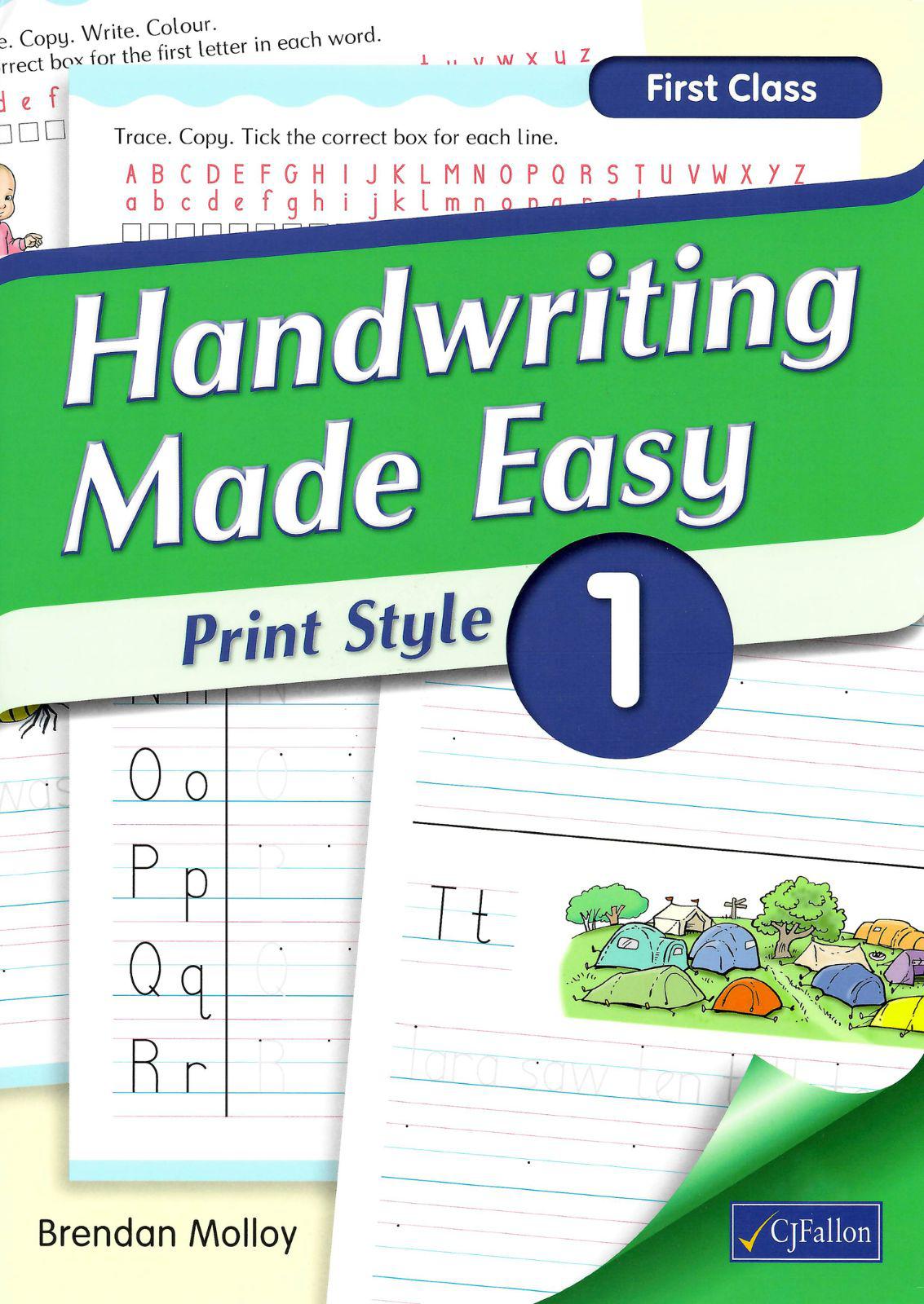 Handwriting Made Easy - Print Style 1 by CJ Fallon on Schoolbooks.ie