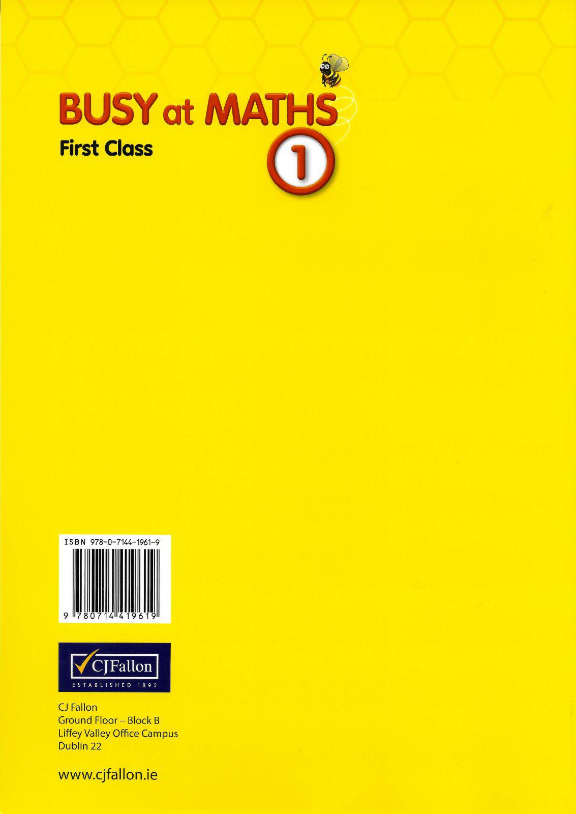■ Busy at Maths 1 - 1st / Old Edition (2014) by CJ Fallon on Schoolbooks.ie