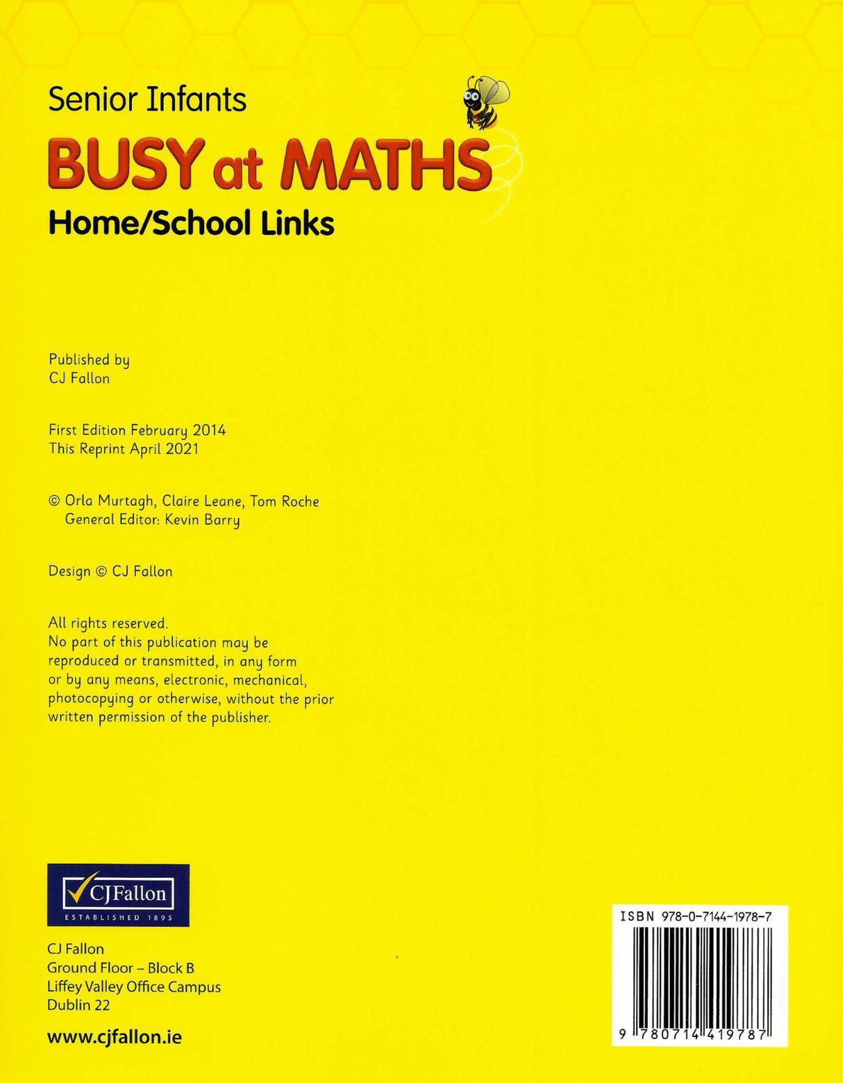■ Busy at Maths - Senior Infants - Incl. Links Book - 1st / Old Edition (2014) by CJ Fallon on Schoolbooks.ie