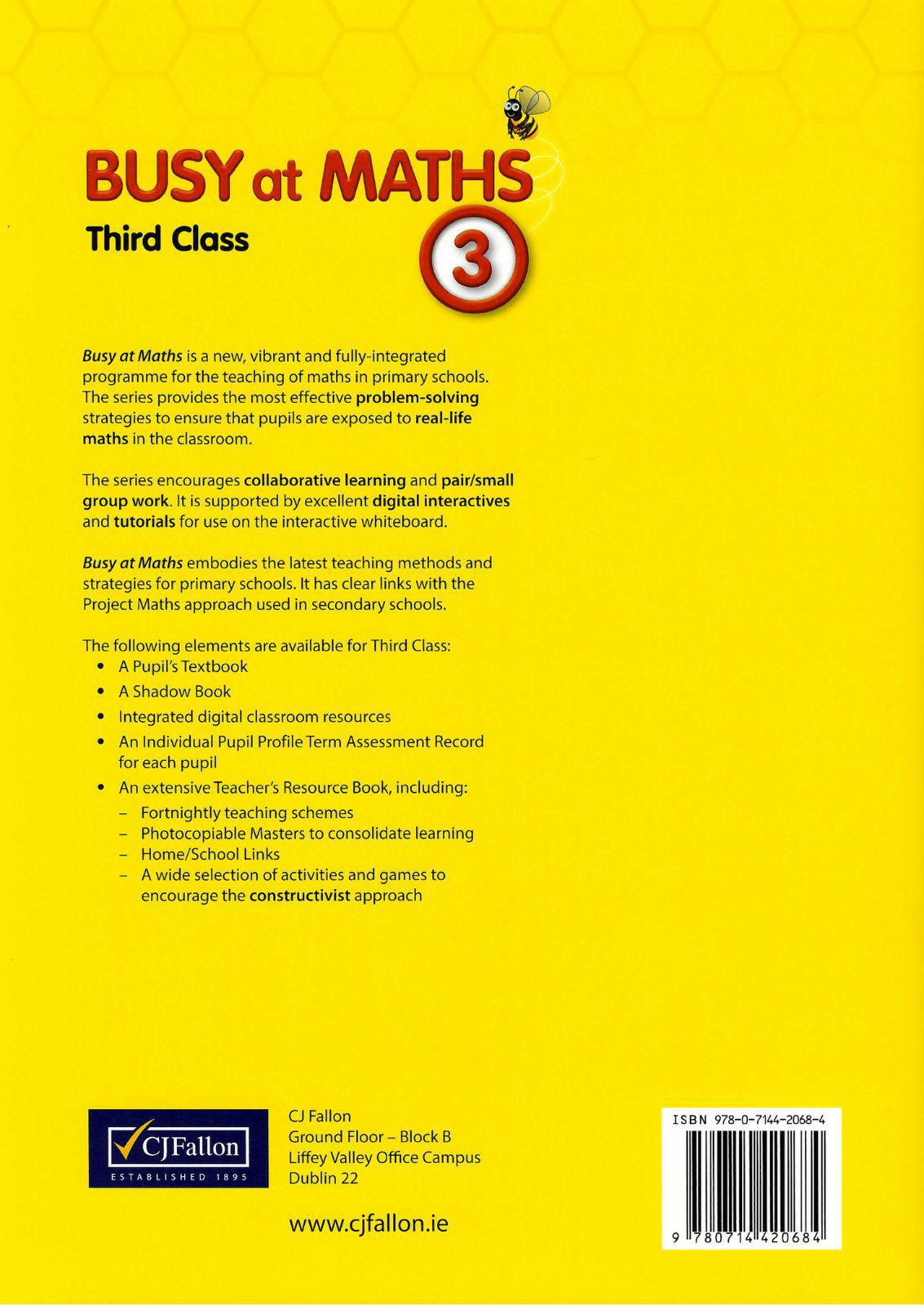 ■ Busy at Maths 3 - 1st / Old Edition (2014) by CJ Fallon on Schoolbooks.ie