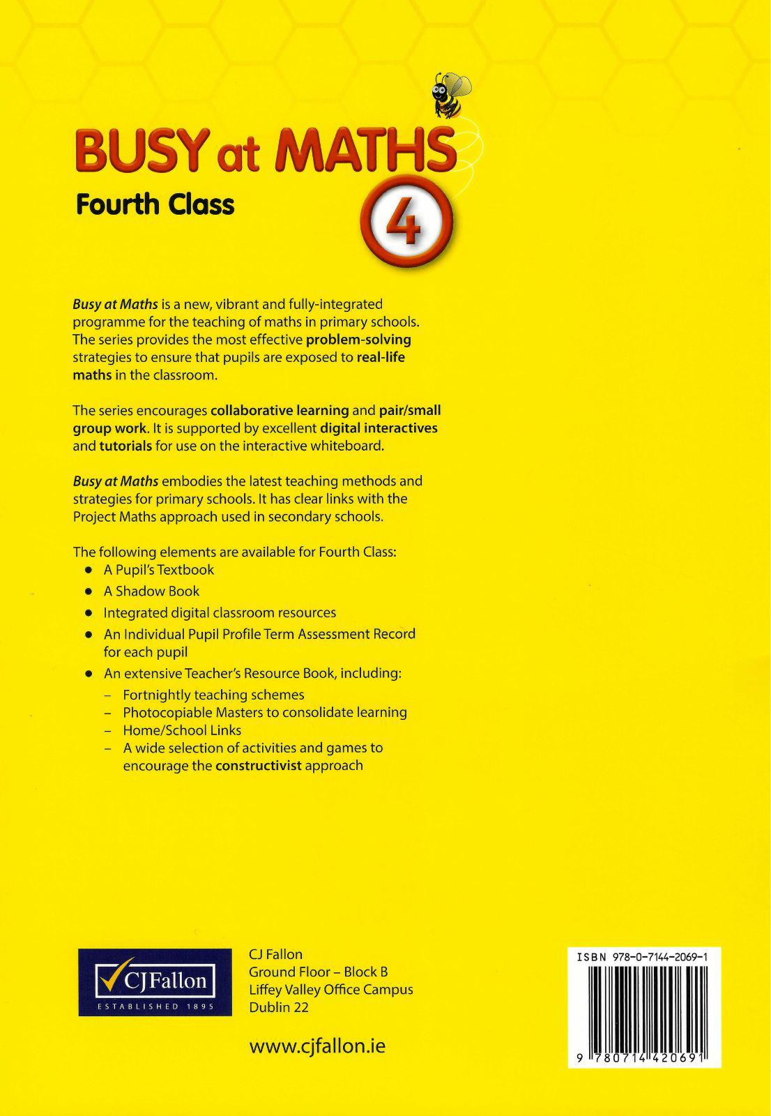 ■ Busy at Maths 4 - 1st / Old Edition (2014) by CJ Fallon on Schoolbooks.ie