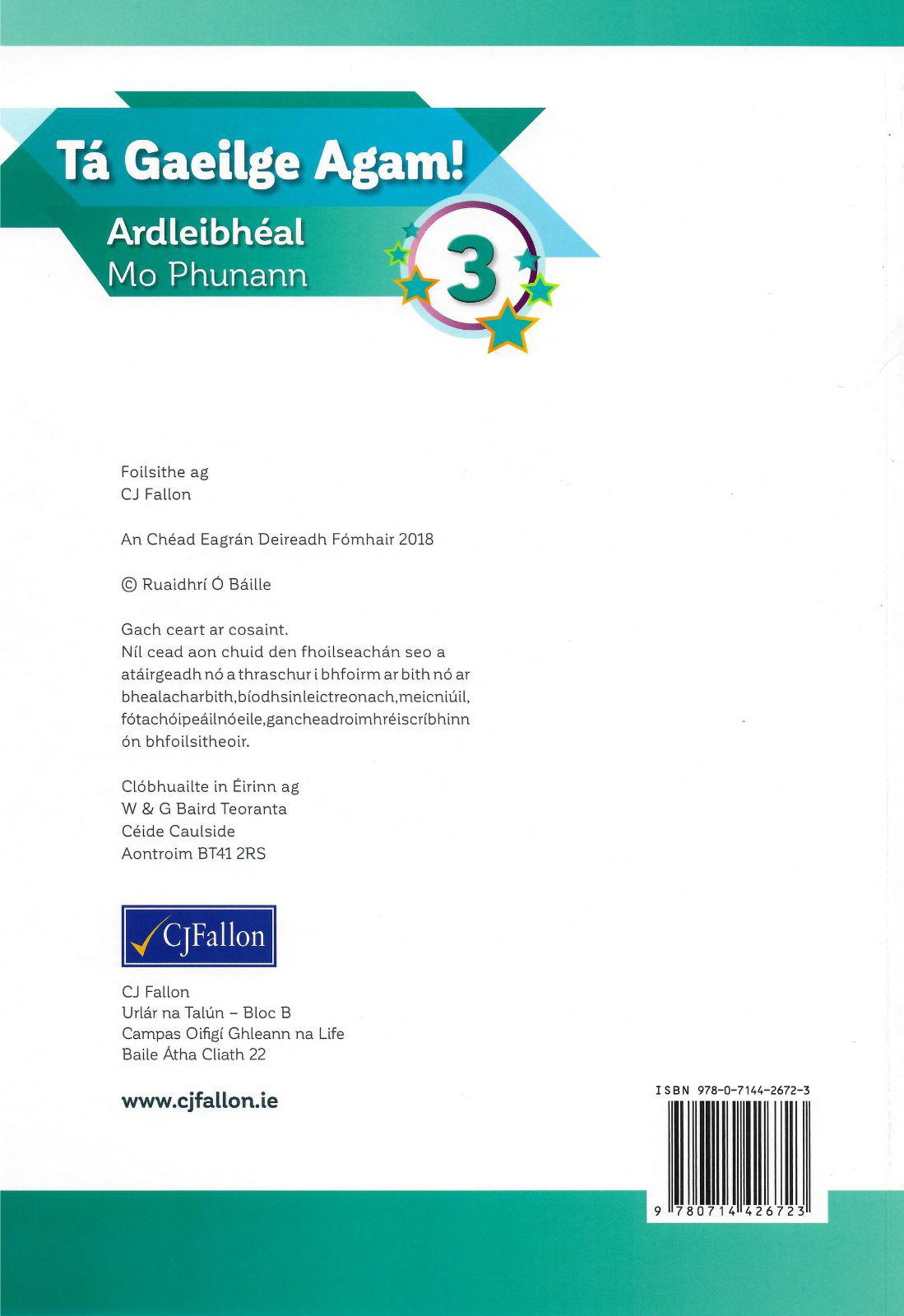 Tá Gaeilge Agam! 3 by CJ Fallon on Schoolbooks.ie