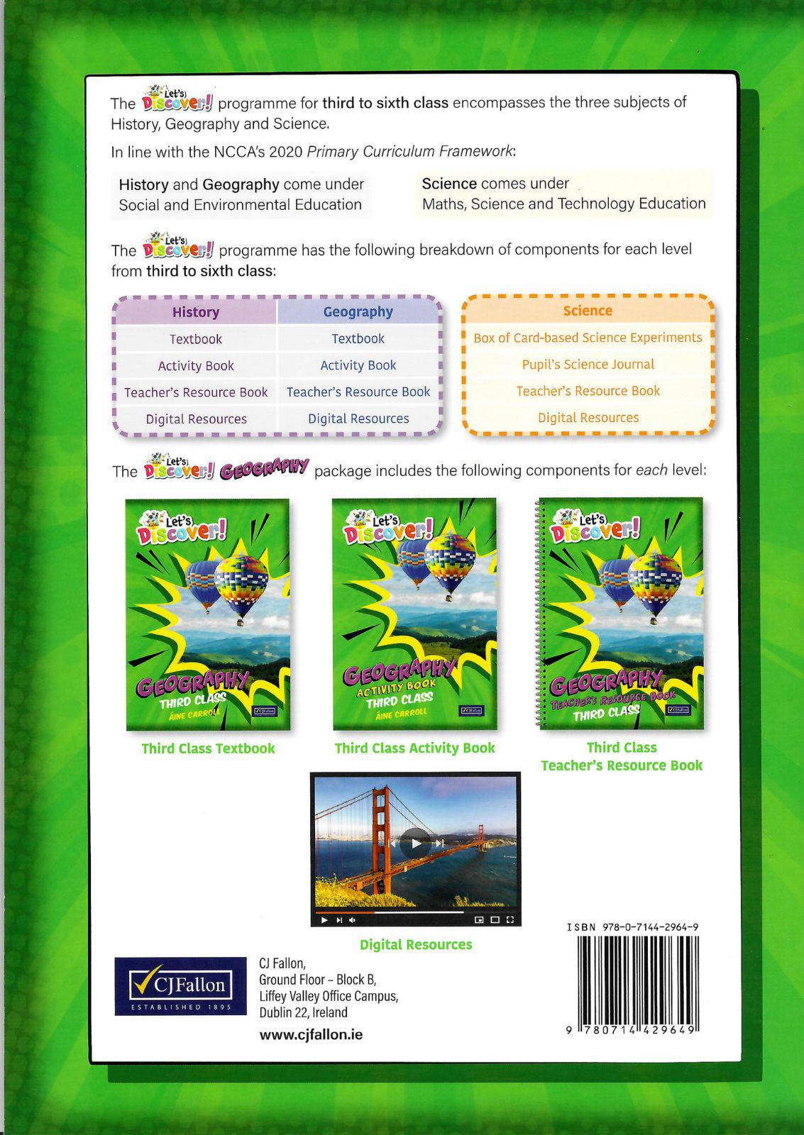 Let's Discover! - 3rd Class - Geography - Activity Book Only by CJ Fallon on Schoolbooks.ie