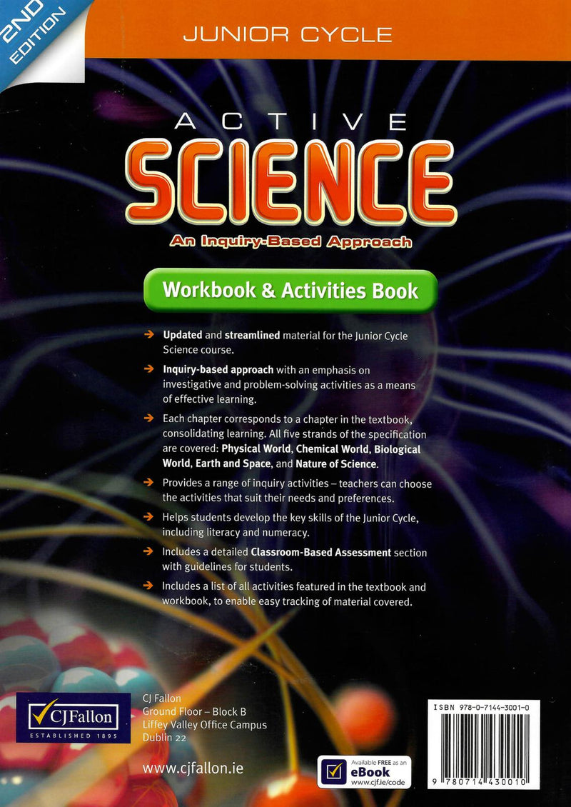 Active Science - Workbook Only - 2nd / New Edition (2021) by CJ Fallon on Schoolbooks.ie