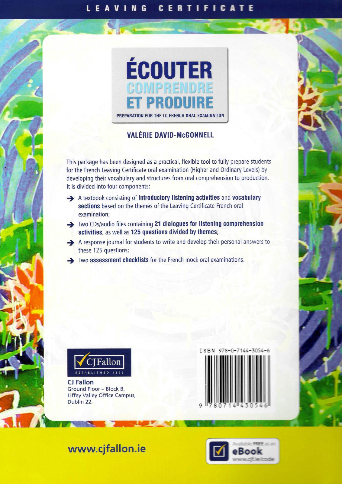 Écouter Comprendre Et Produire - Set by CJ Fallon on Schoolbooks.ie