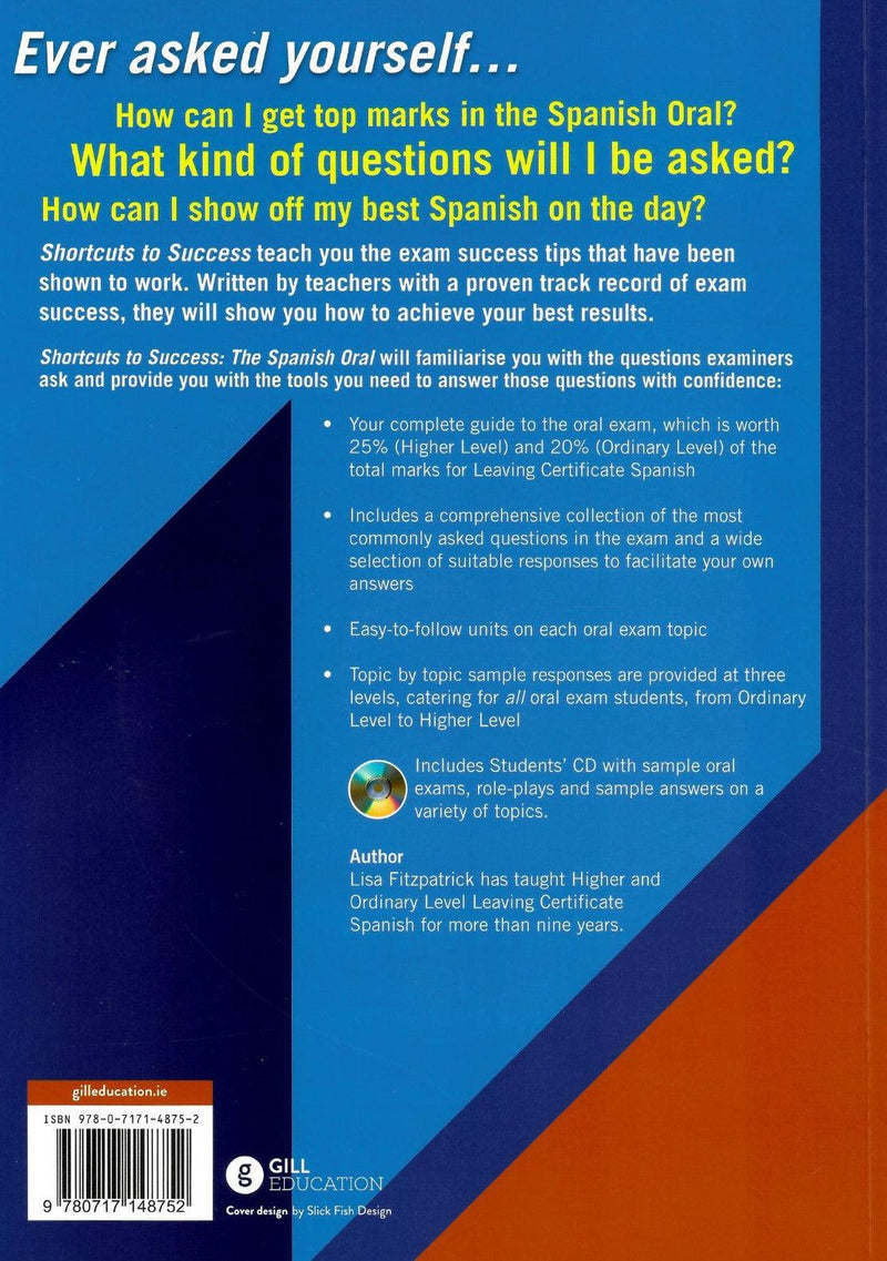 Shortcuts To Success: Spanish Oral - Leaving Cert by Gill Education on Schoolbooks.ie