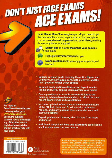■ Less Stress More Success - Leaving Cert - Geography by Gill Education on Schoolbooks.ie