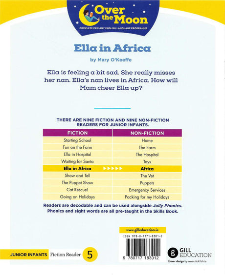Over The Moon - Ella in Africa - Junior Infants Fiction Reader 5 by Gill Education on Schoolbooks.ie