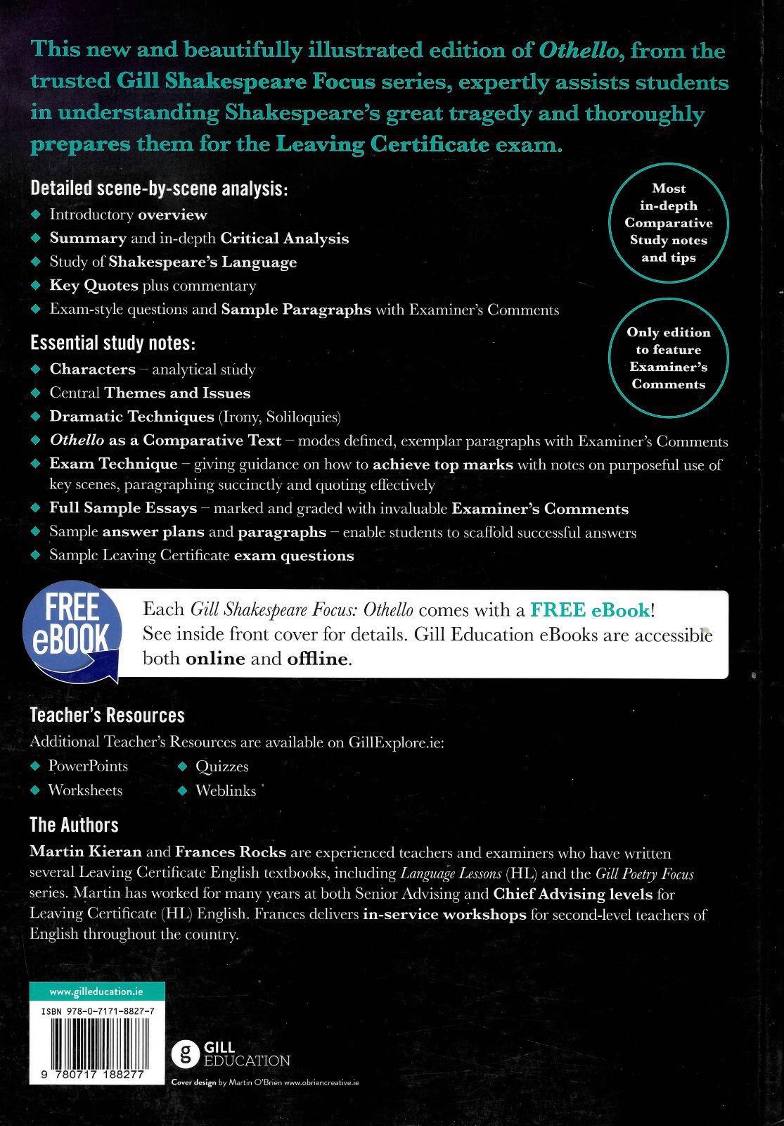Othello by Gill Education on Schoolbooks.ie