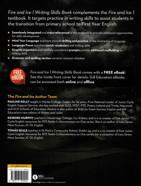 Fire and Ice 1 - Writing Skills Book Only - 2nd / New Edition (2021) by Gill Education on Schoolbooks.ie