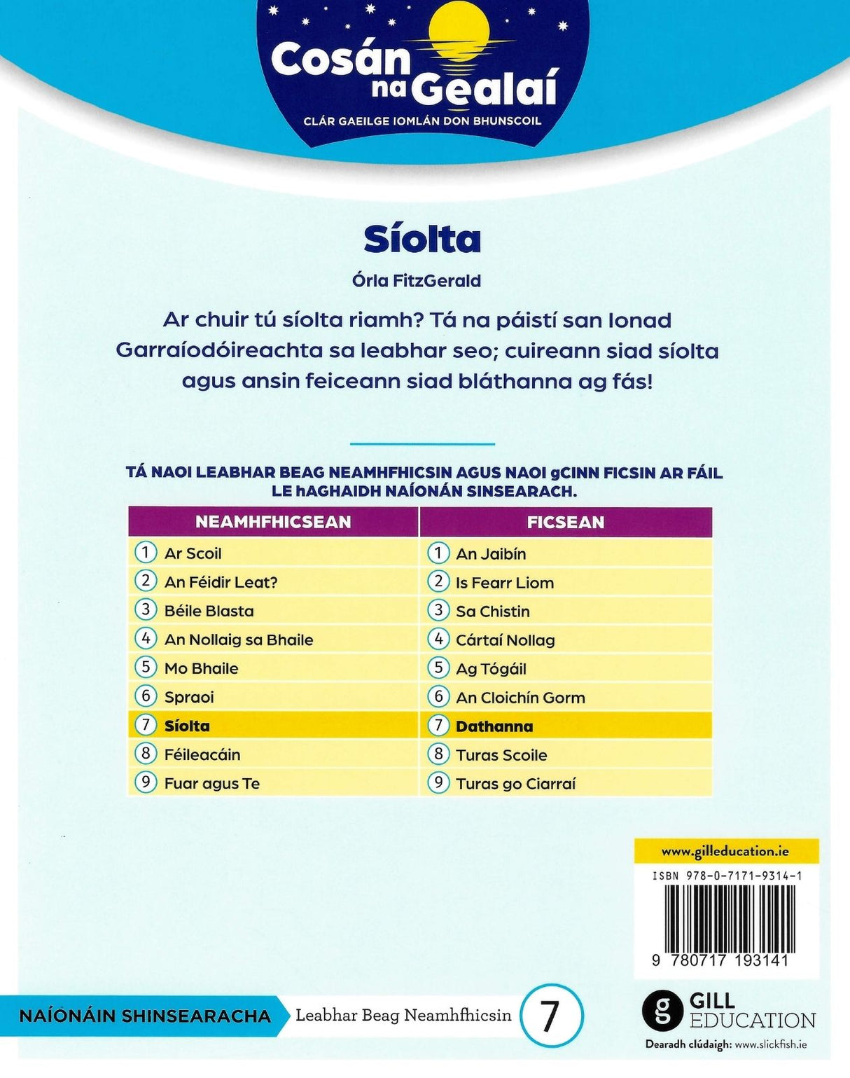 Cosán na Gealaí - Senior Infants Non-Fiction Reader 9 Pack by Gill Education on Schoolbooks.ie