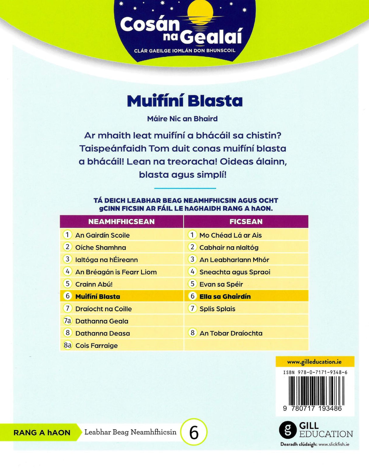 Cosán na Gealaí - 1st Class Non-Fiction Reader 10 Pack by Gill Education on Schoolbooks.ie