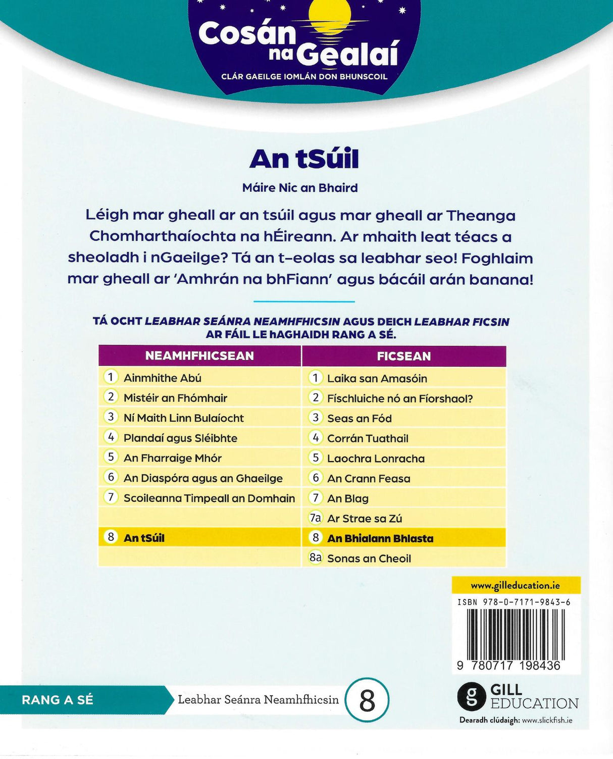 Cosán na Gealaí - 6th Class - Non-Fiction Reader 8 by Gill Education on Schoolbooks.ie