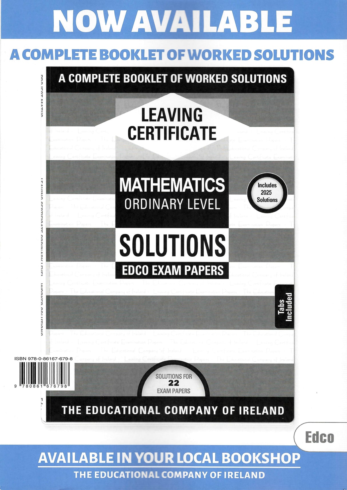 Exam Papers - Leaving Cert - Maths - Ordinary Level - Exam 2026 by Edco on Schoolbooks.ie