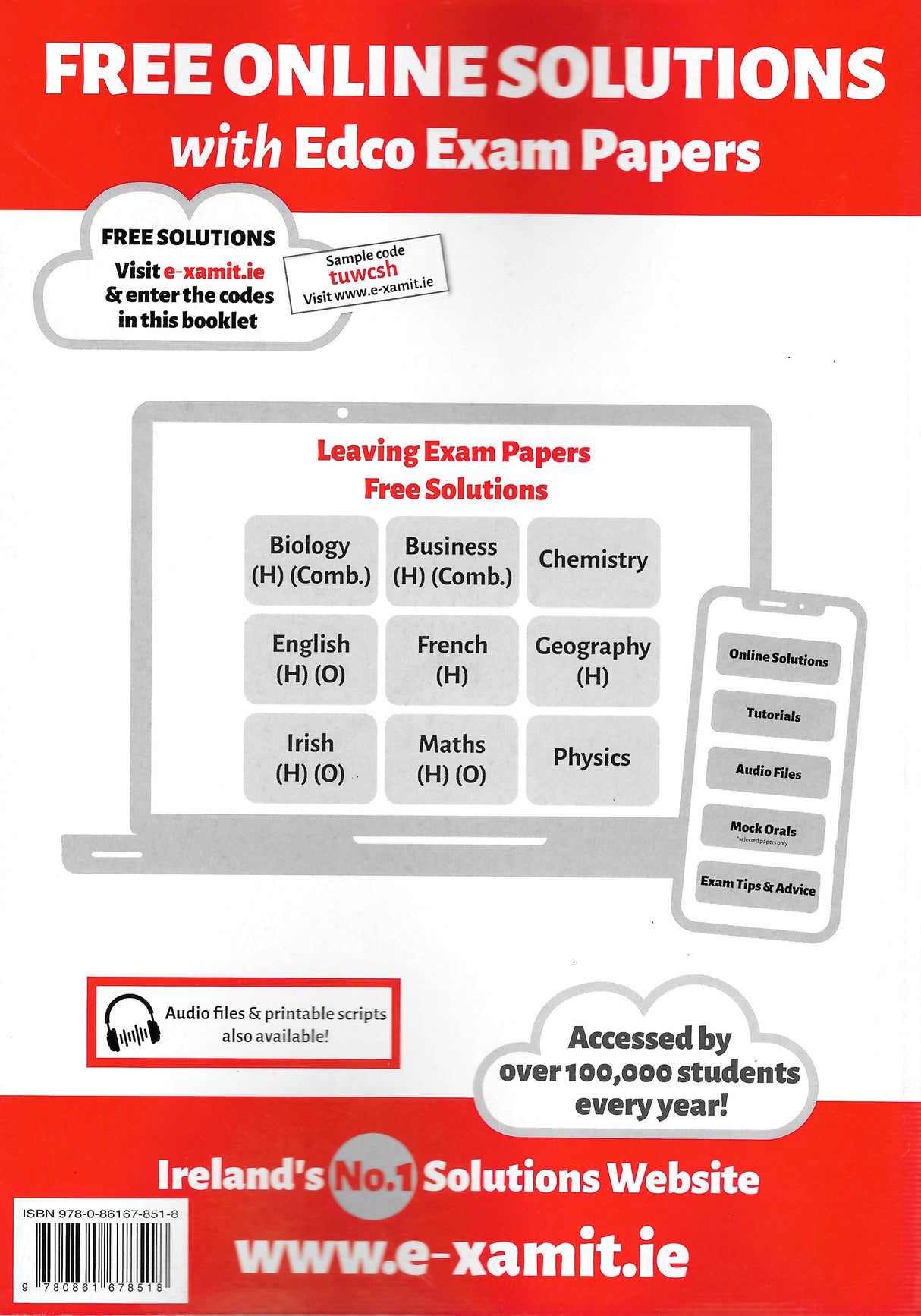 Exam Papers - Leaving Cert - Gaeilge / Irish - Higher Level - Exam 2026 by Edco on Schoolbooks.ie