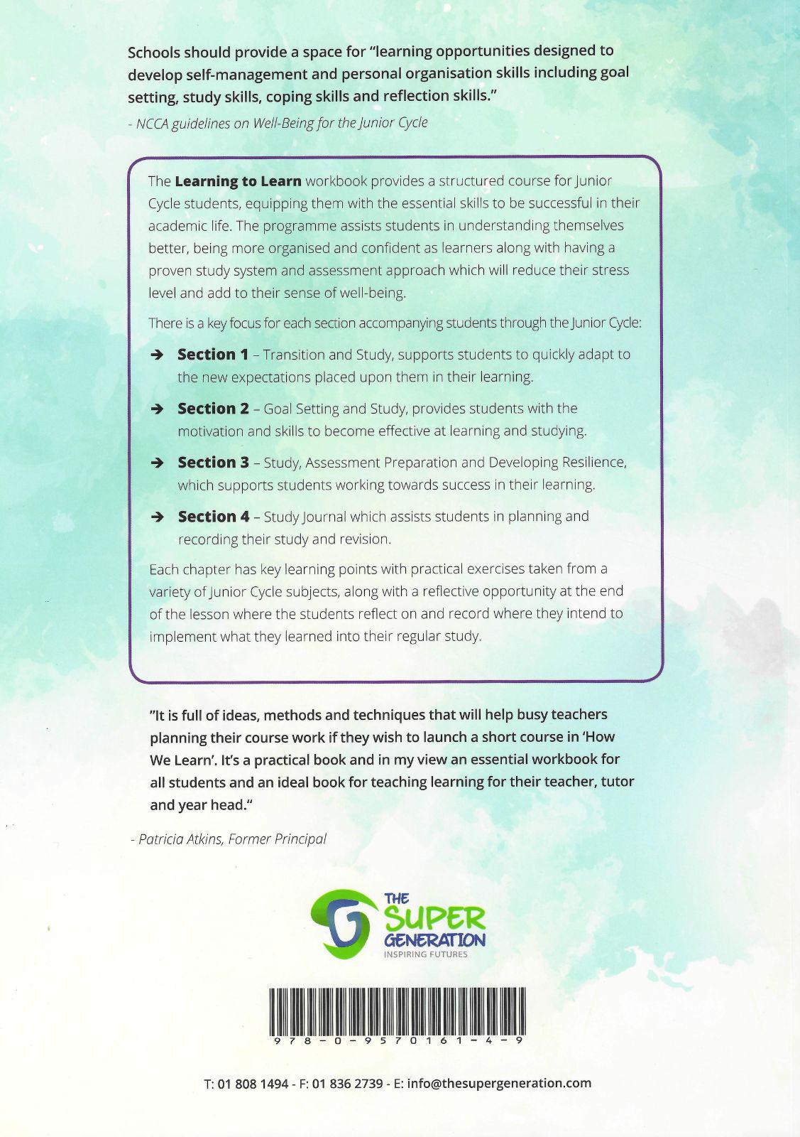 ■ Learning to Learn Student Workbook - First / Old Edition by 4Schools.ie on Schoolbooks.ie