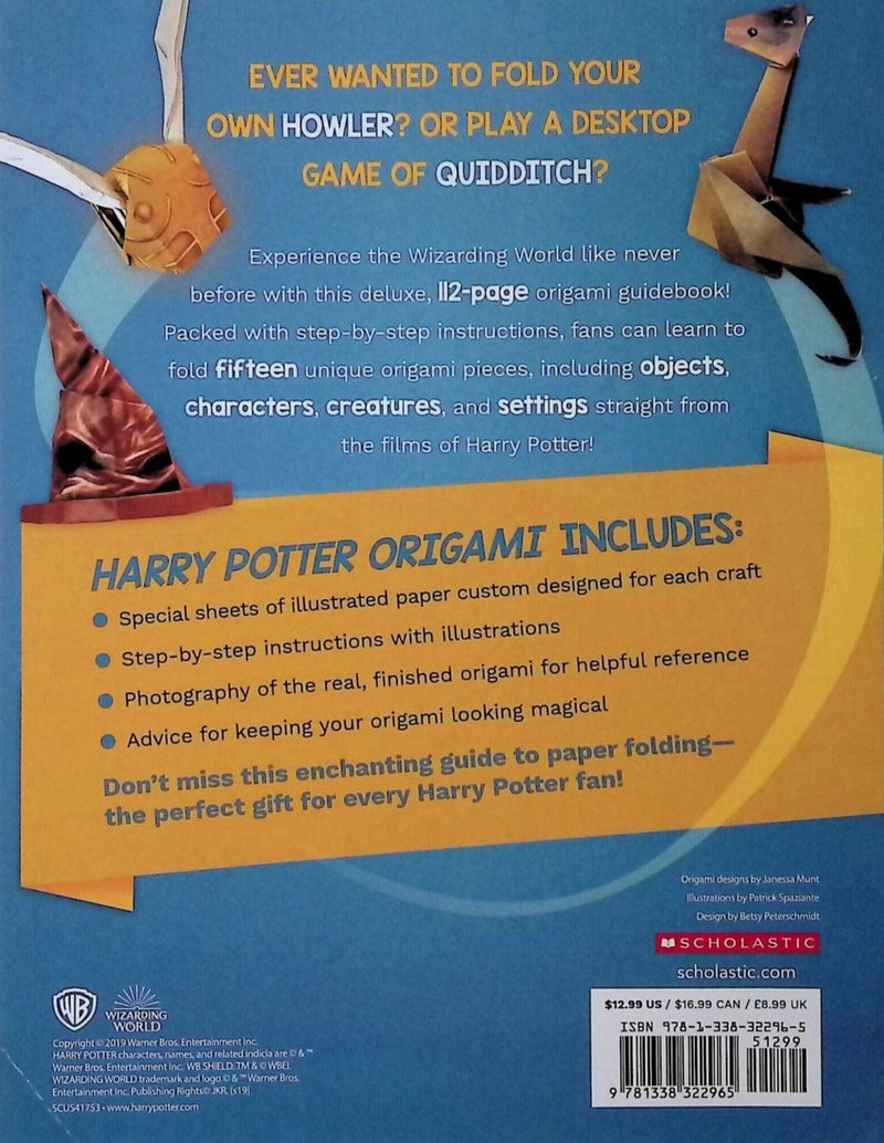 Origami: 15 Paper-Folding Projects Straight from the Wizarding World! (Harry Potter) by Scholastic on Schoolbooks.ie