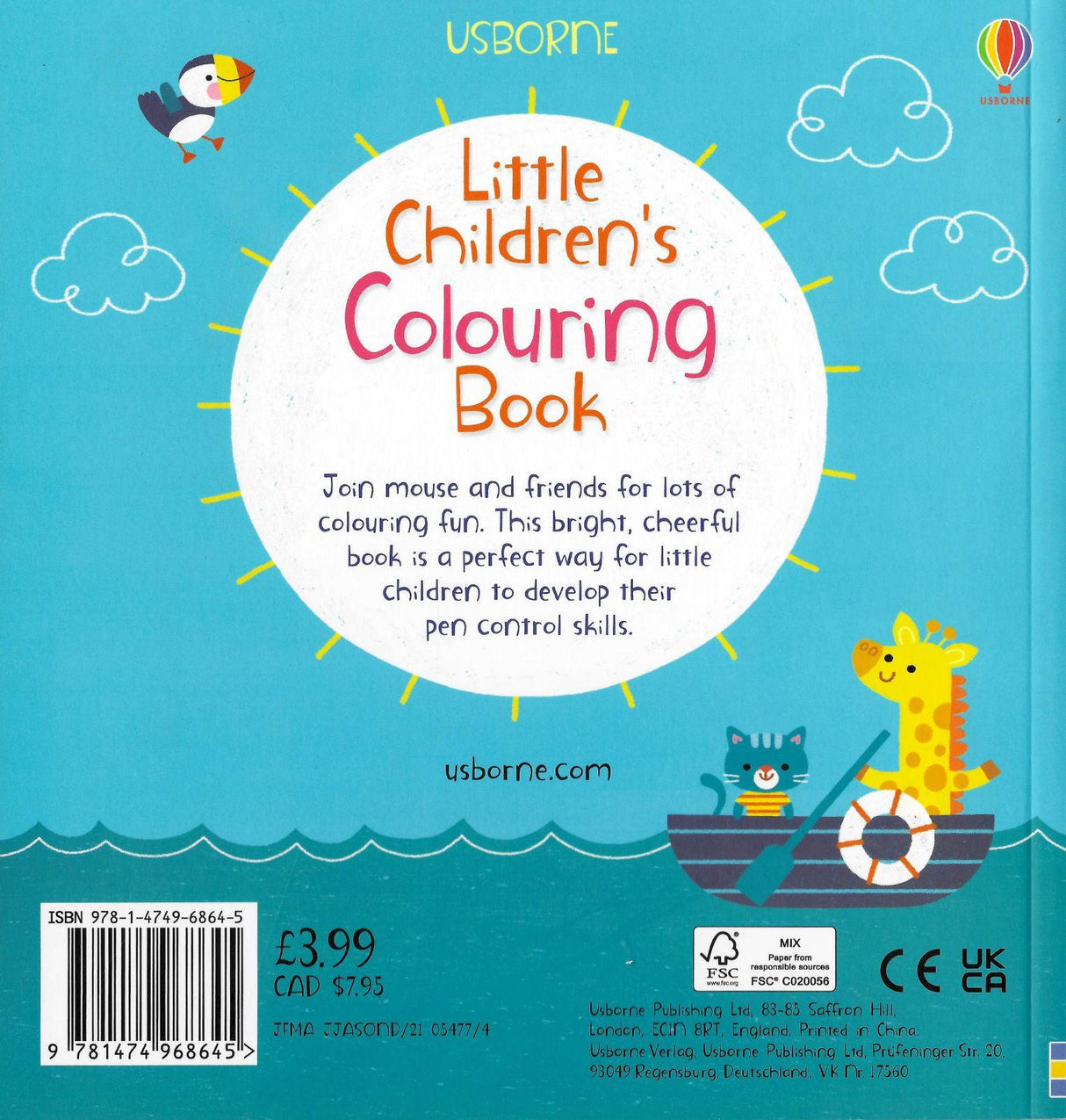 ■ Little Children's Colouring Book by Usborne Publishing Ltd on Schoolbooks.ie
