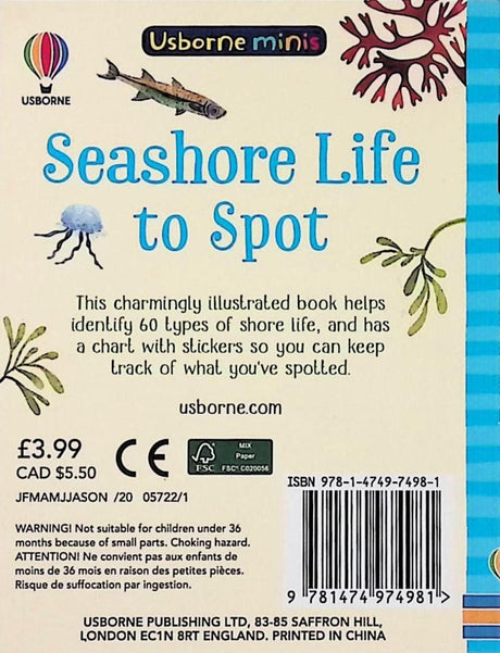 Seashore Life to Spot by Usborne Publishing Ltd on Schoolbooks.ie