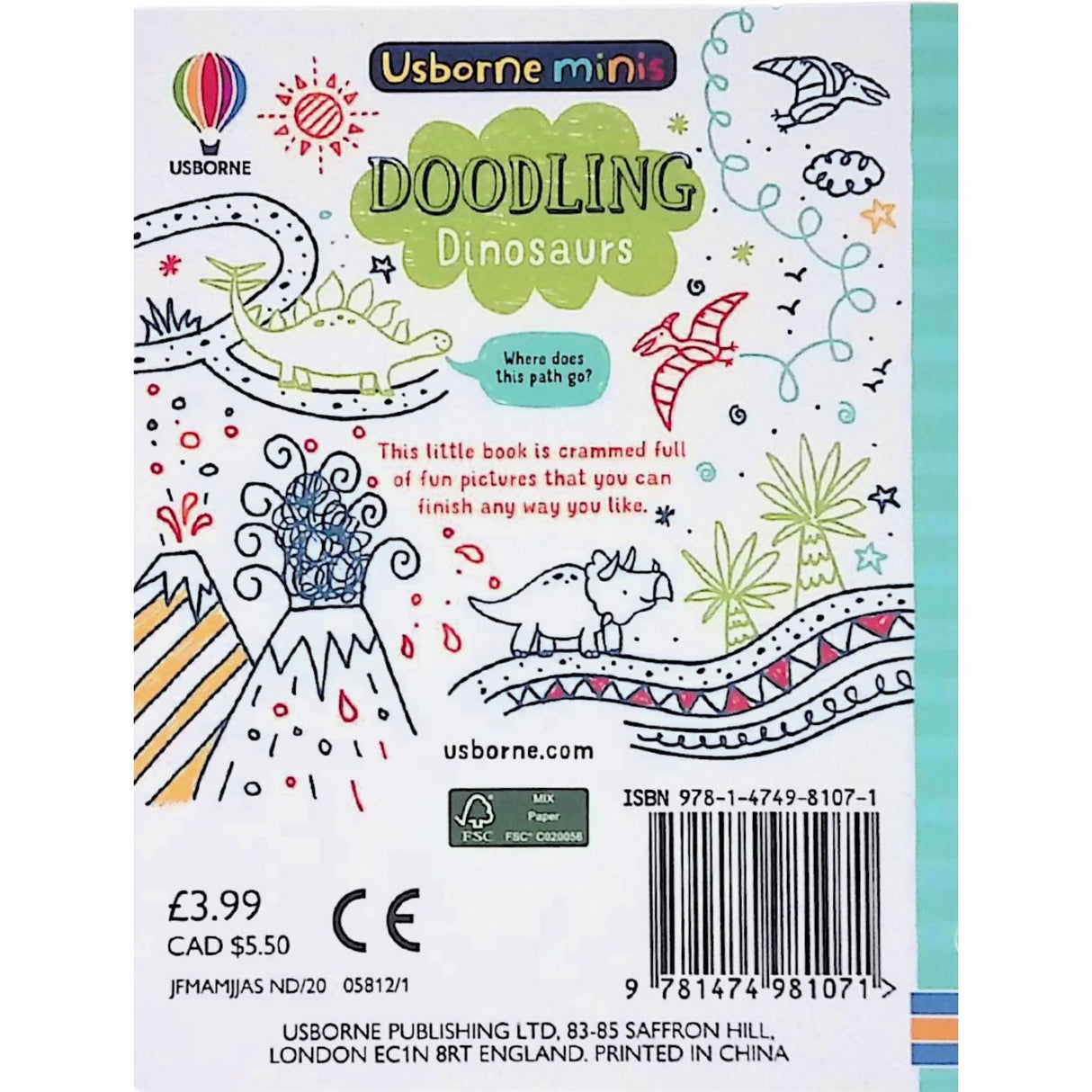 How to Doodle Dinosaurs by Usborne Publishing Ltd on Schoolbooks.ie