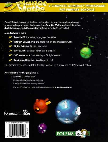 Planet Maths - 6th Class - Satellite Activity Book by Folens on Schoolbooks.ie