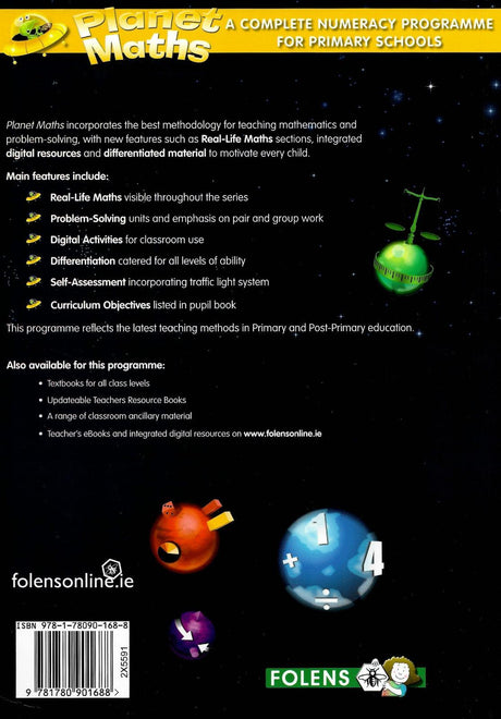 Planet Maths - 1st Class - Satellite Activity Book by Folens on Schoolbooks.ie