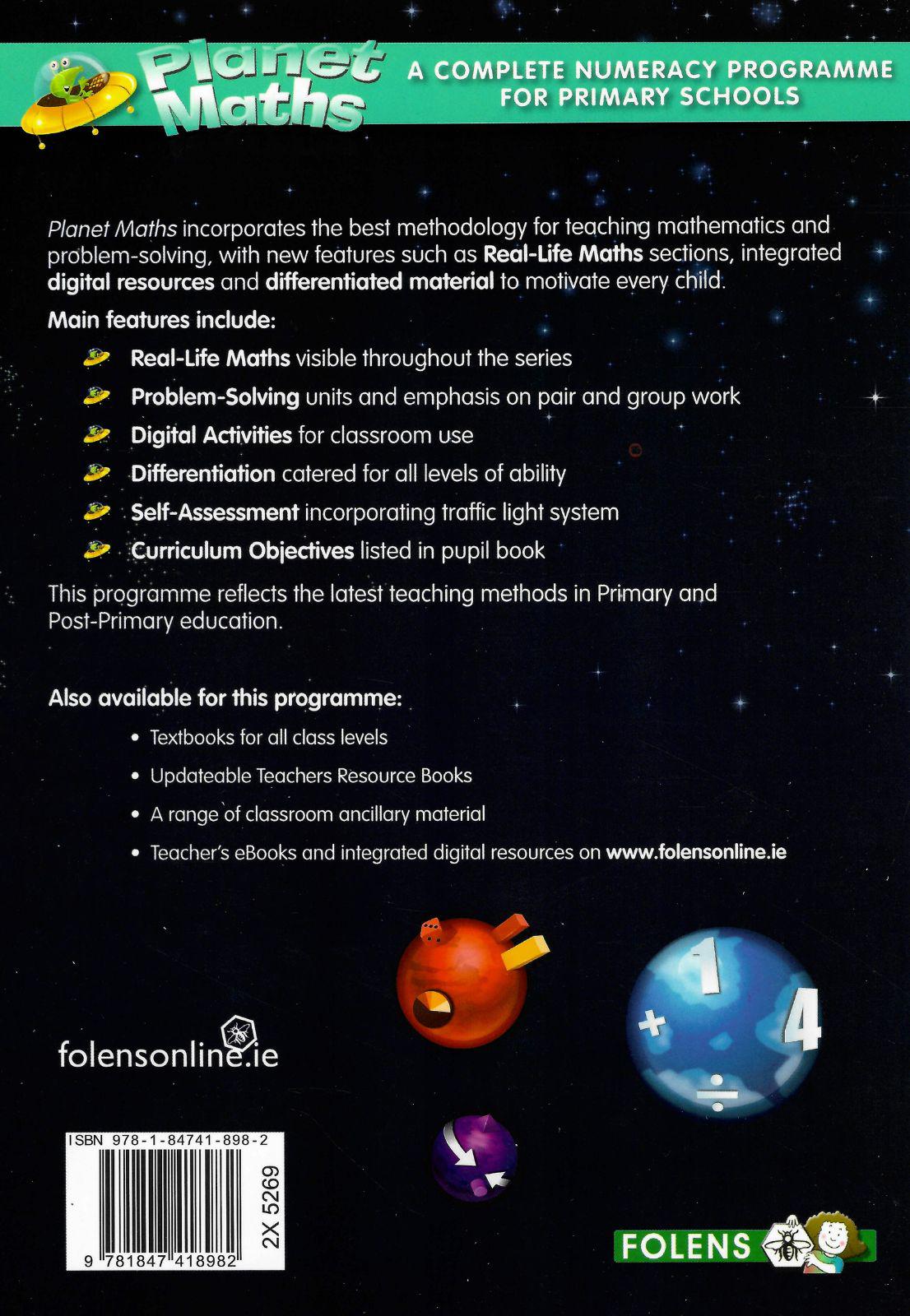 Planet Maths - Senior Infants - Textbook and Practice Book by Folens on Schoolbooks.ie