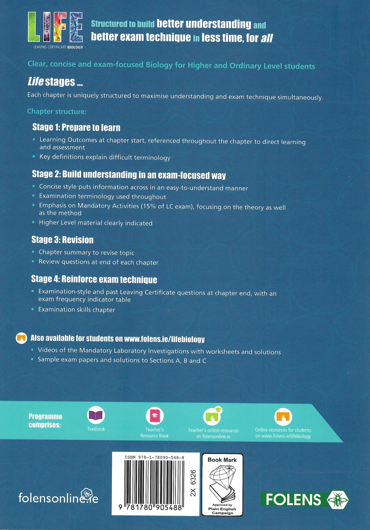 Life Leaving Certificate Biology by Folens on Schoolbooks.ie