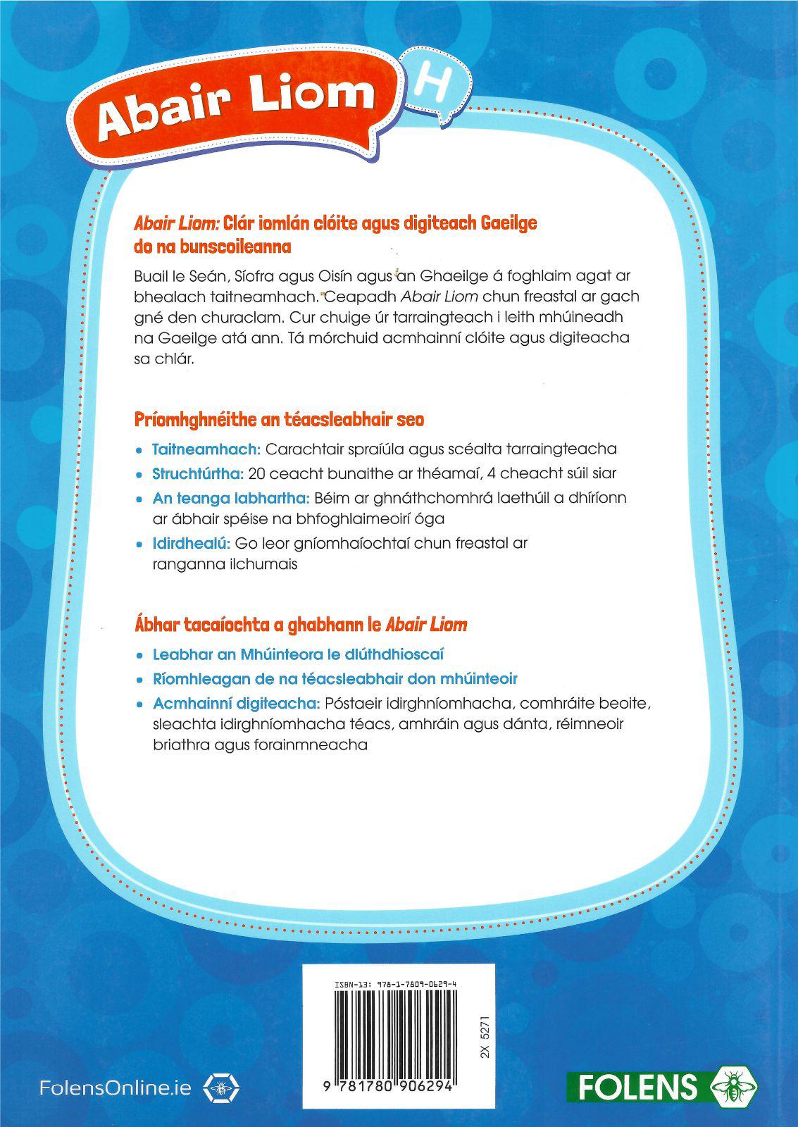 ■ Abair Liom H - 6th Class - 1st / Old Edition by Folens on Schoolbooks.ie