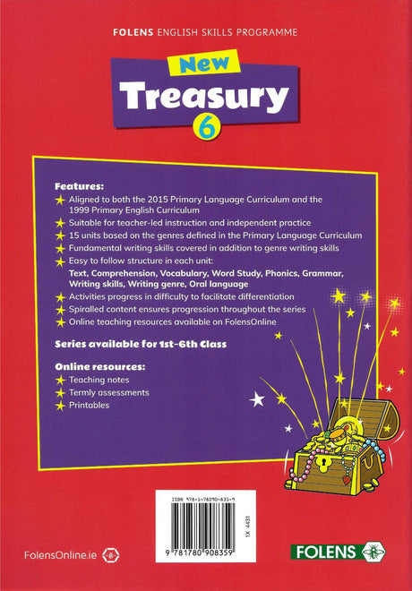 New Treasury - 6th Class by Folens on Schoolbooks.ie
