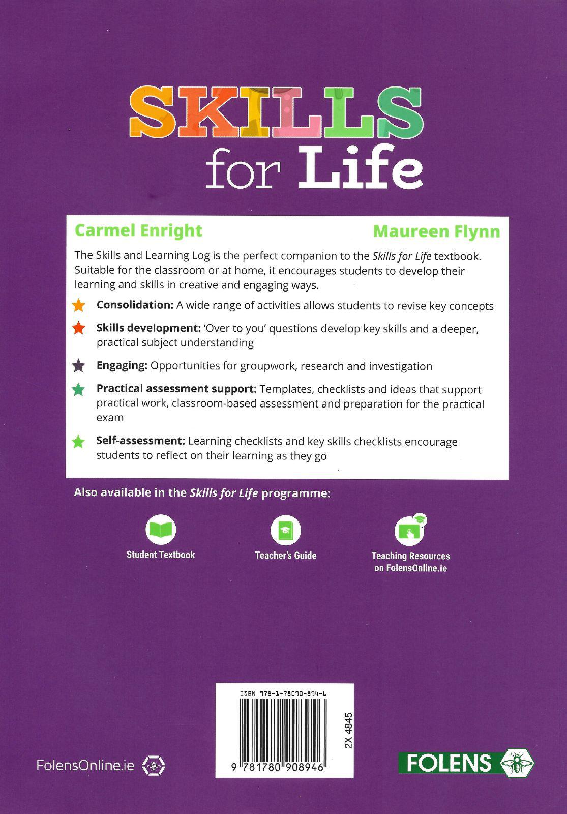 Skills For Life - Skills and Learning Log by Folens on Schoolbooks.ie
