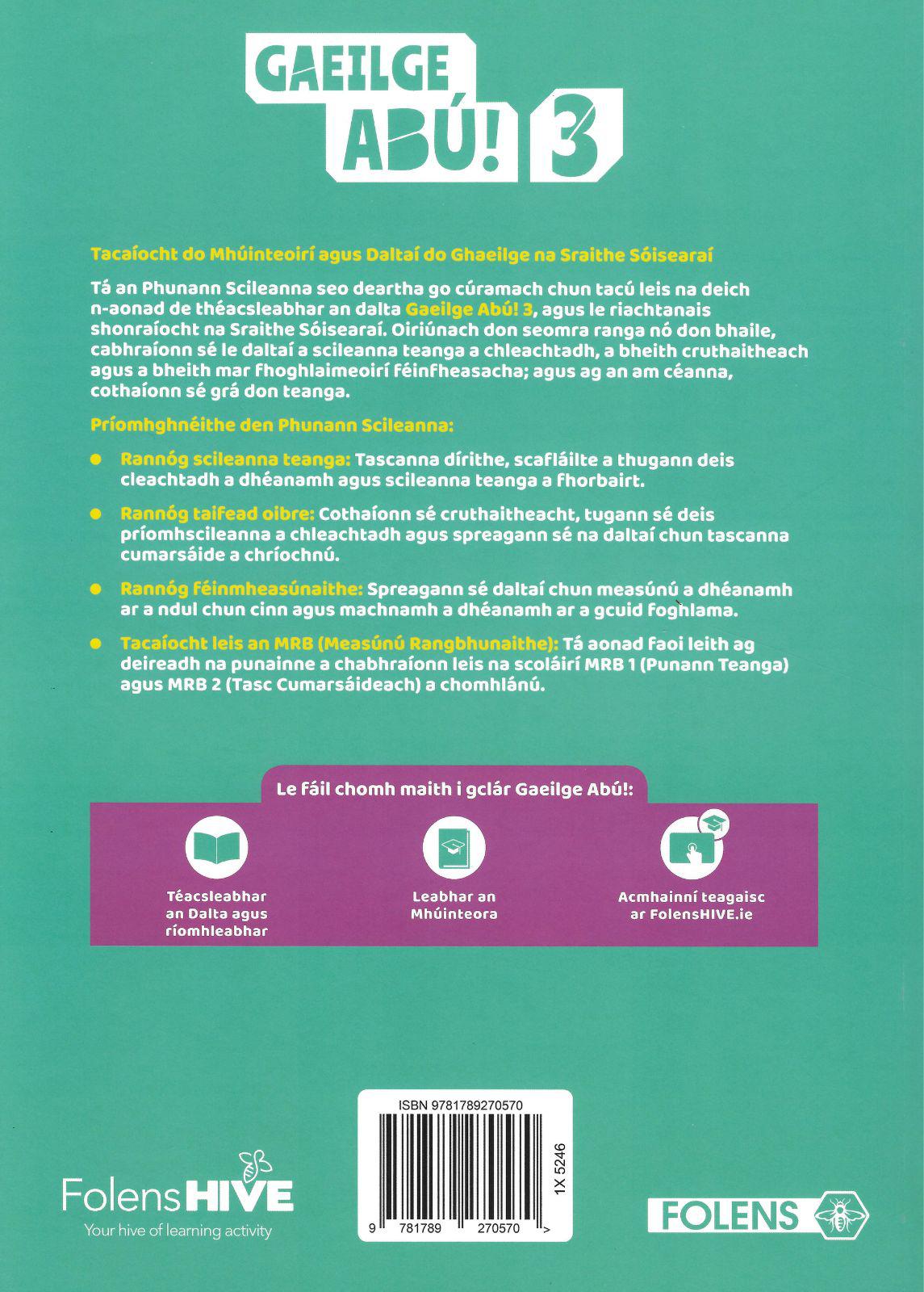 ■ Gaeilge Abú Book 3 - Textbook & Workbook Set by Folens on Schoolbooks.ie