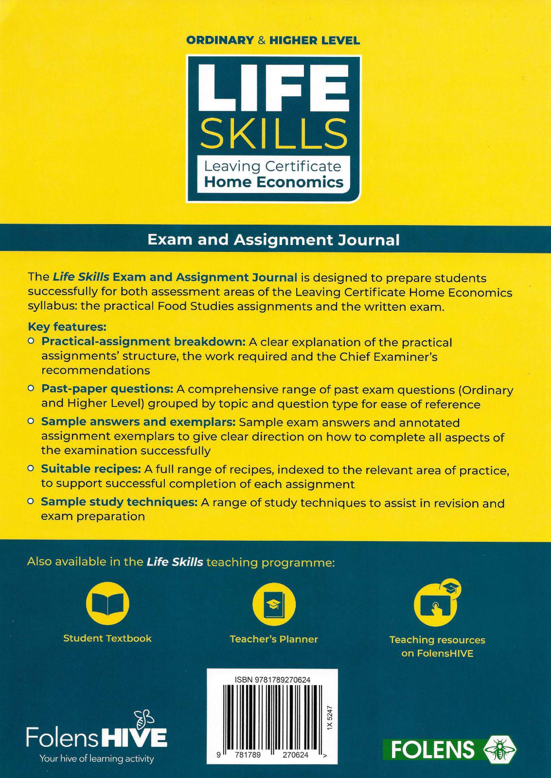 Life Skills - Exam and Assignment Journal by Folens on Schoolbooks.ie
