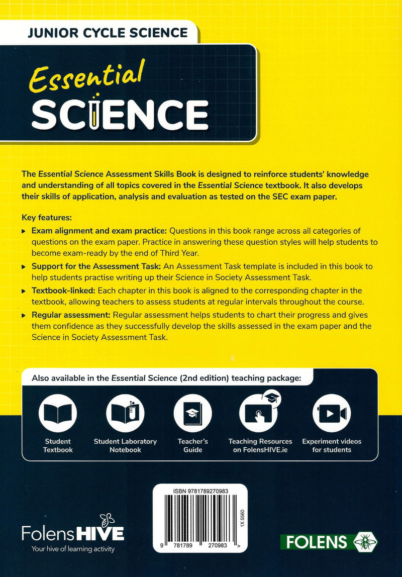 Essential Science - Assessment Skills Book - 2nd Edition by Folens on Schoolbooks.ie