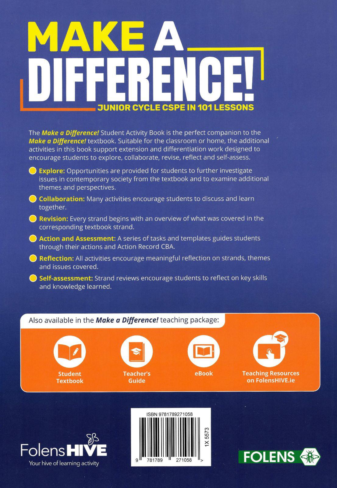 ■ Make a Difference! - Textbook & Workbook Set - 5th / Old Edition (2021) by Folens on Schoolbooks.ie
