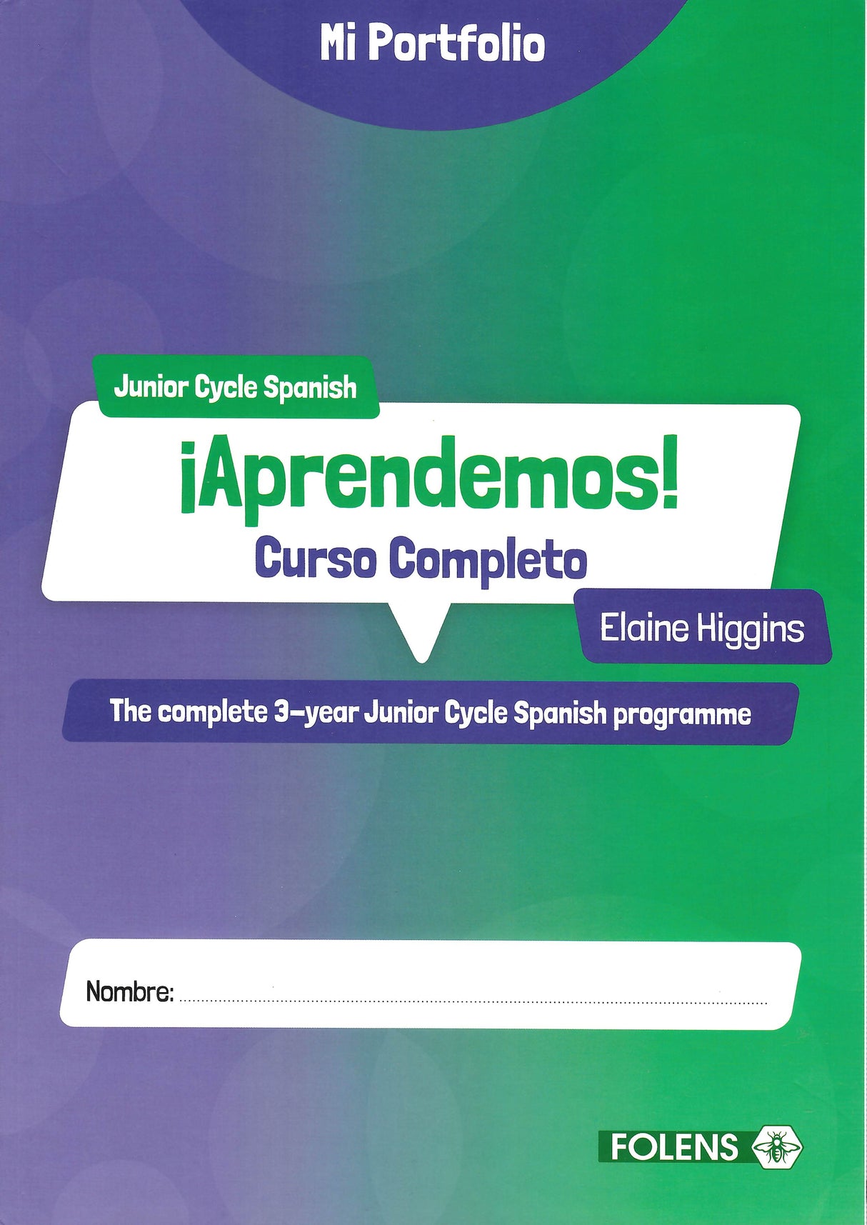 ¡Aprendemos! - Curso Completo - Mi Portfolio Book Only - 2nd / New Edition (2025) by Folens on Schoolbooks.ie