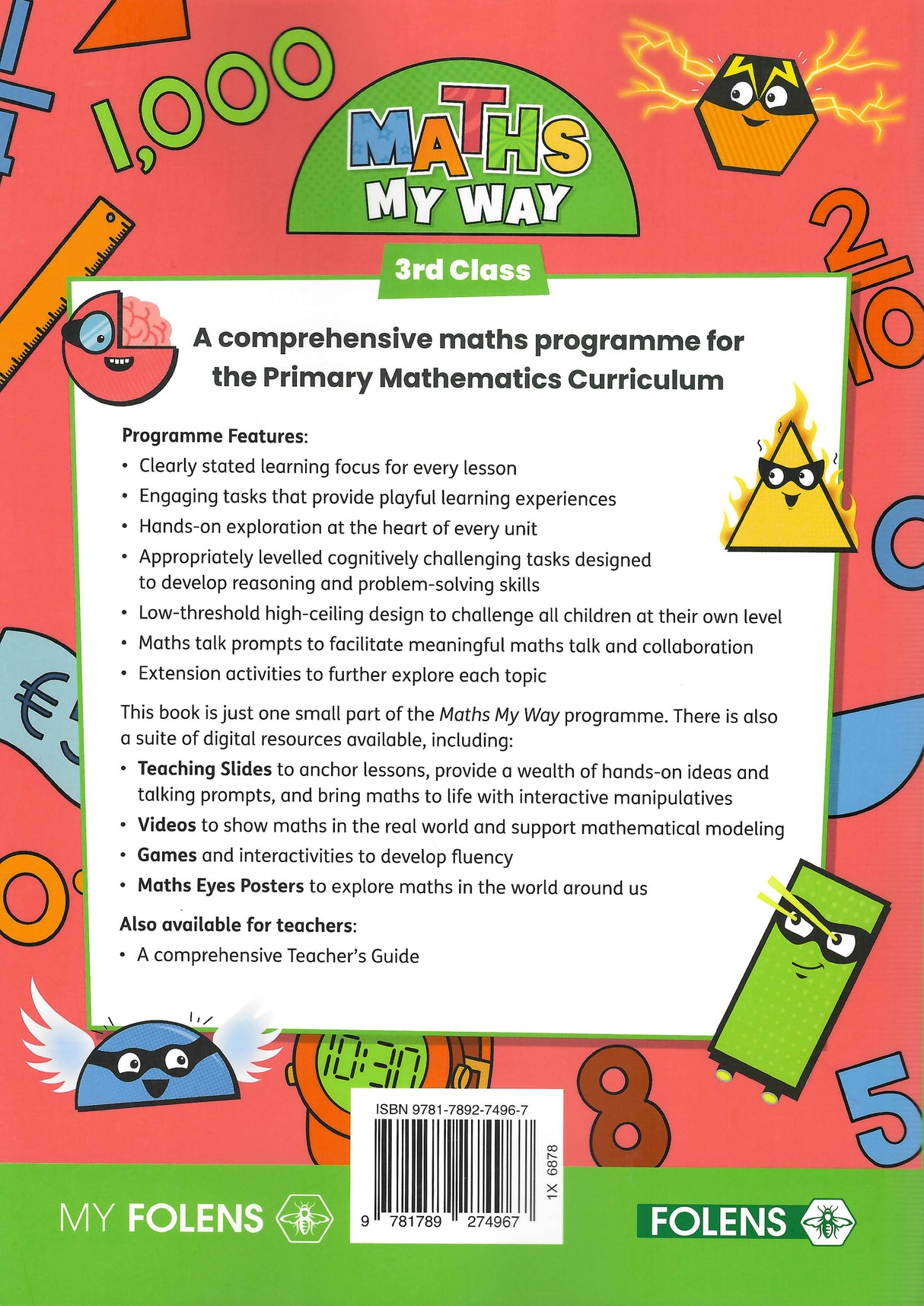 Maths My Way - 3rd Class by Folens on Schoolbooks.ie