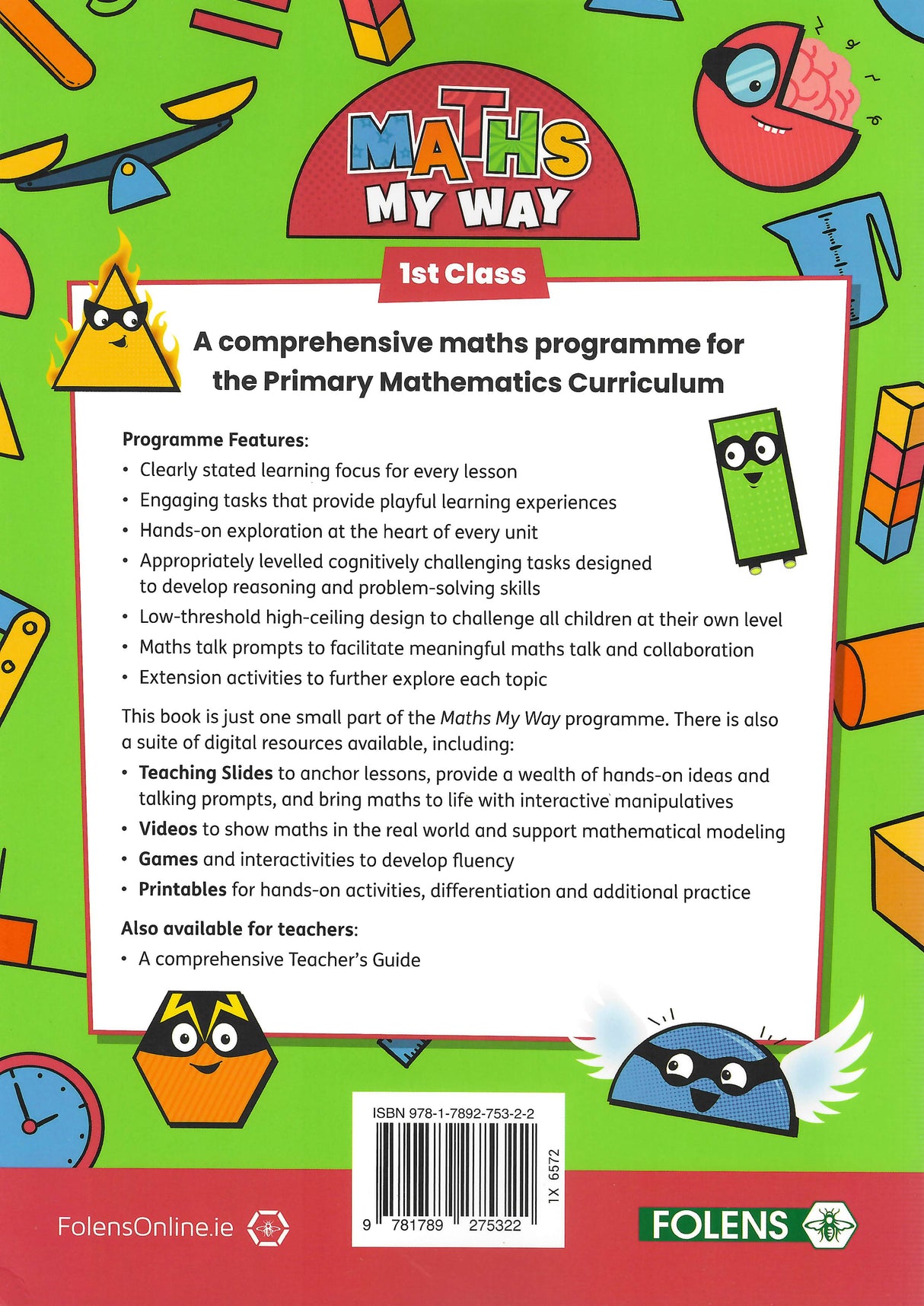 Maths My Way - 1st Class by Folens on Schoolbooks.ie