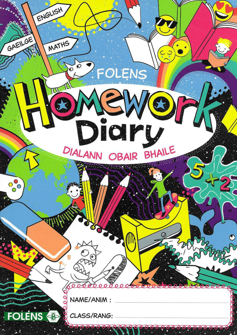 Primary Homework Diary / Journal - New Edition (2021) by Folens on Schoolbooks.ie