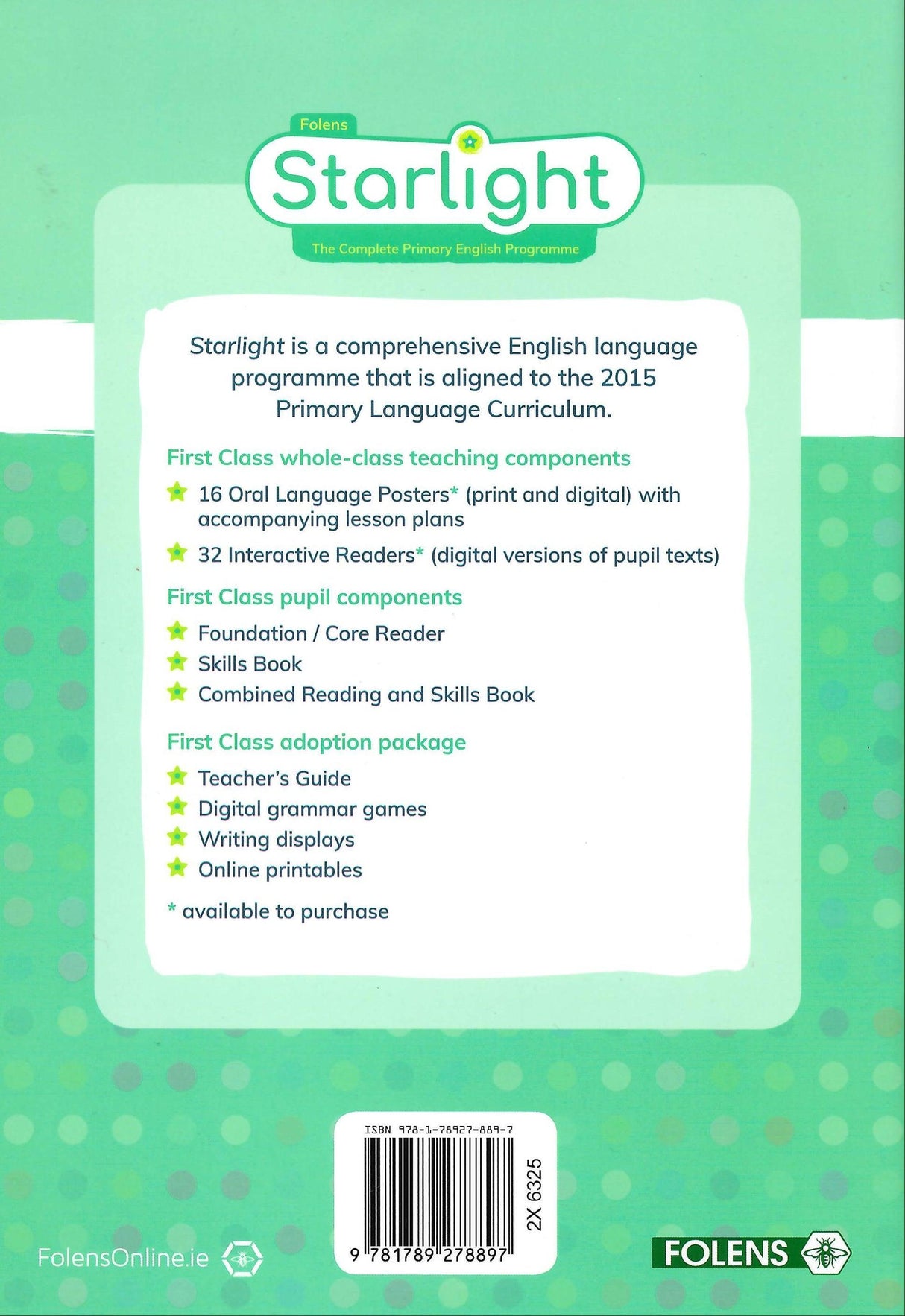 Starlight - 1st Class Foundation Reader by Folens on Schoolbooks.ie