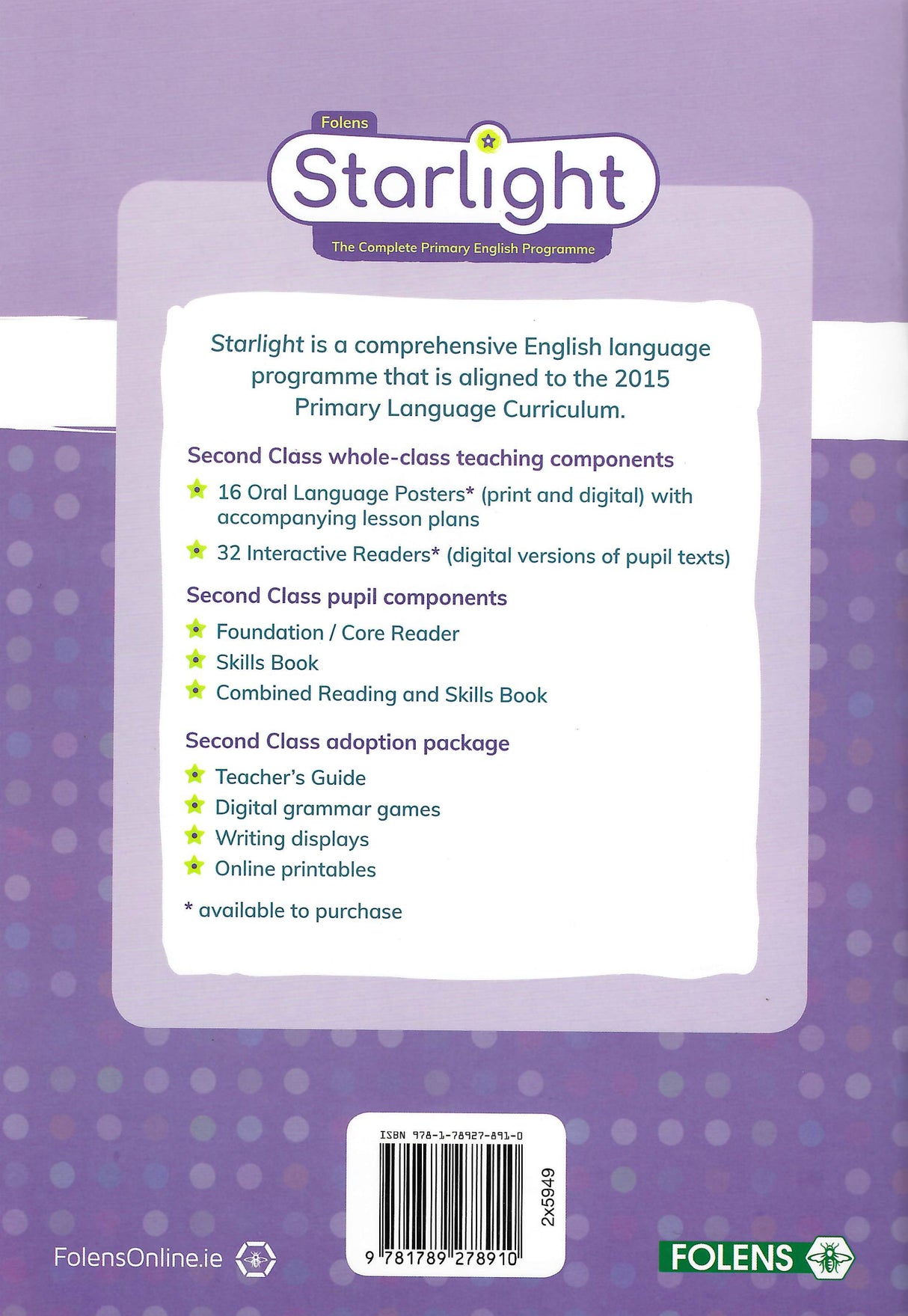 Starlight - 2nd Class Foundation Reader by Folens on Schoolbooks.ie