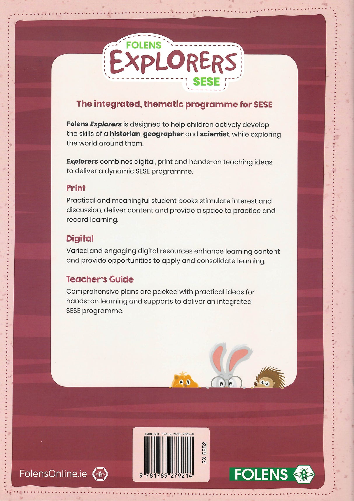 Explorers SESE 2nd Class Pupil Book by Folens on Schoolbooks.ie