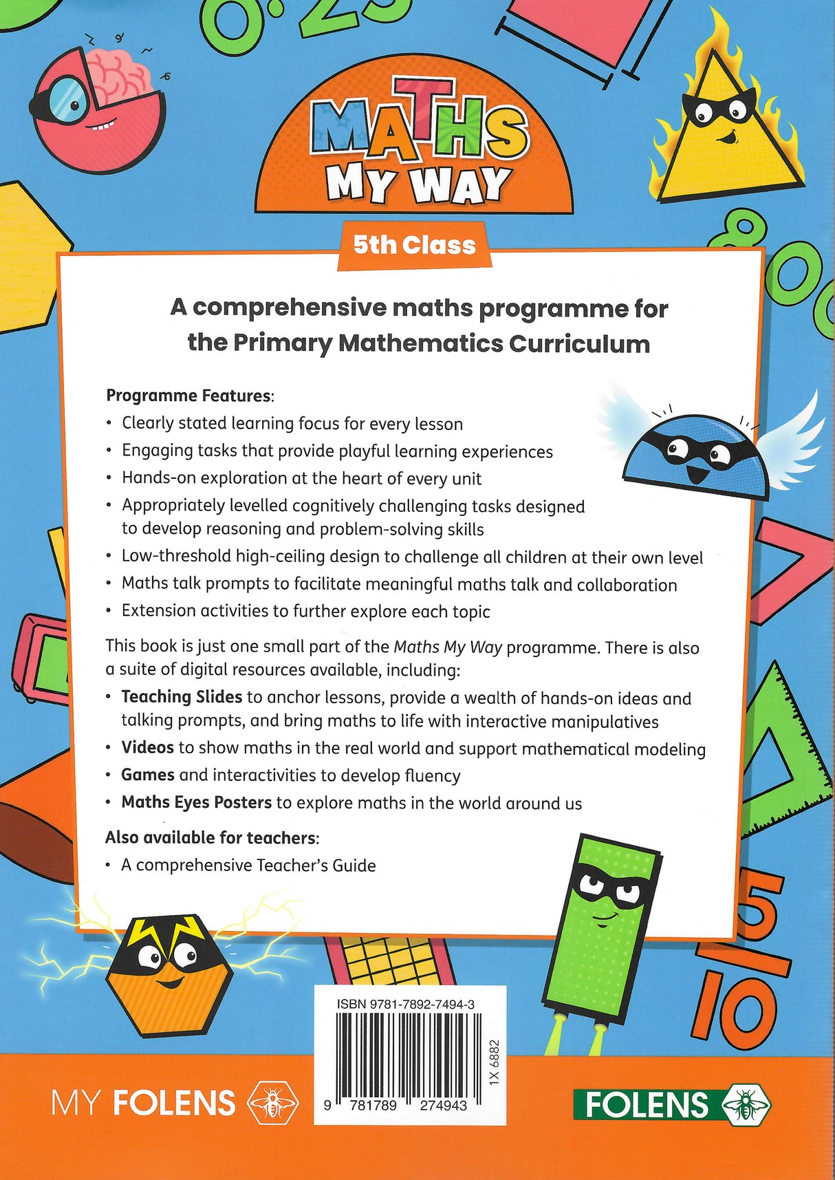 Maths My Way - 5th Class by Folens on Schoolbooks.ie