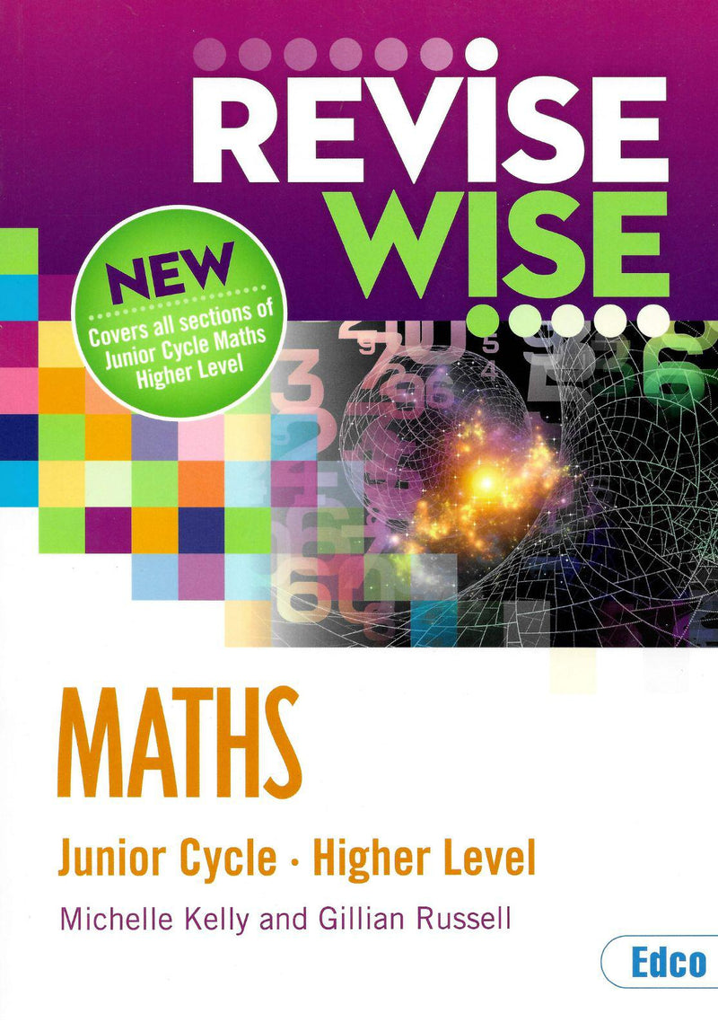 Revise Wise - Junior Cycle - Maths - Higher Level - New Edition (2022) by Edco on Schoolbooks.ie