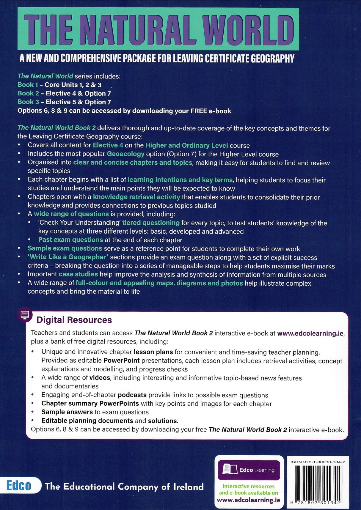 The Natural World - Pack A - Leaving Certificate Geography by Edco on Schoolbooks.ie