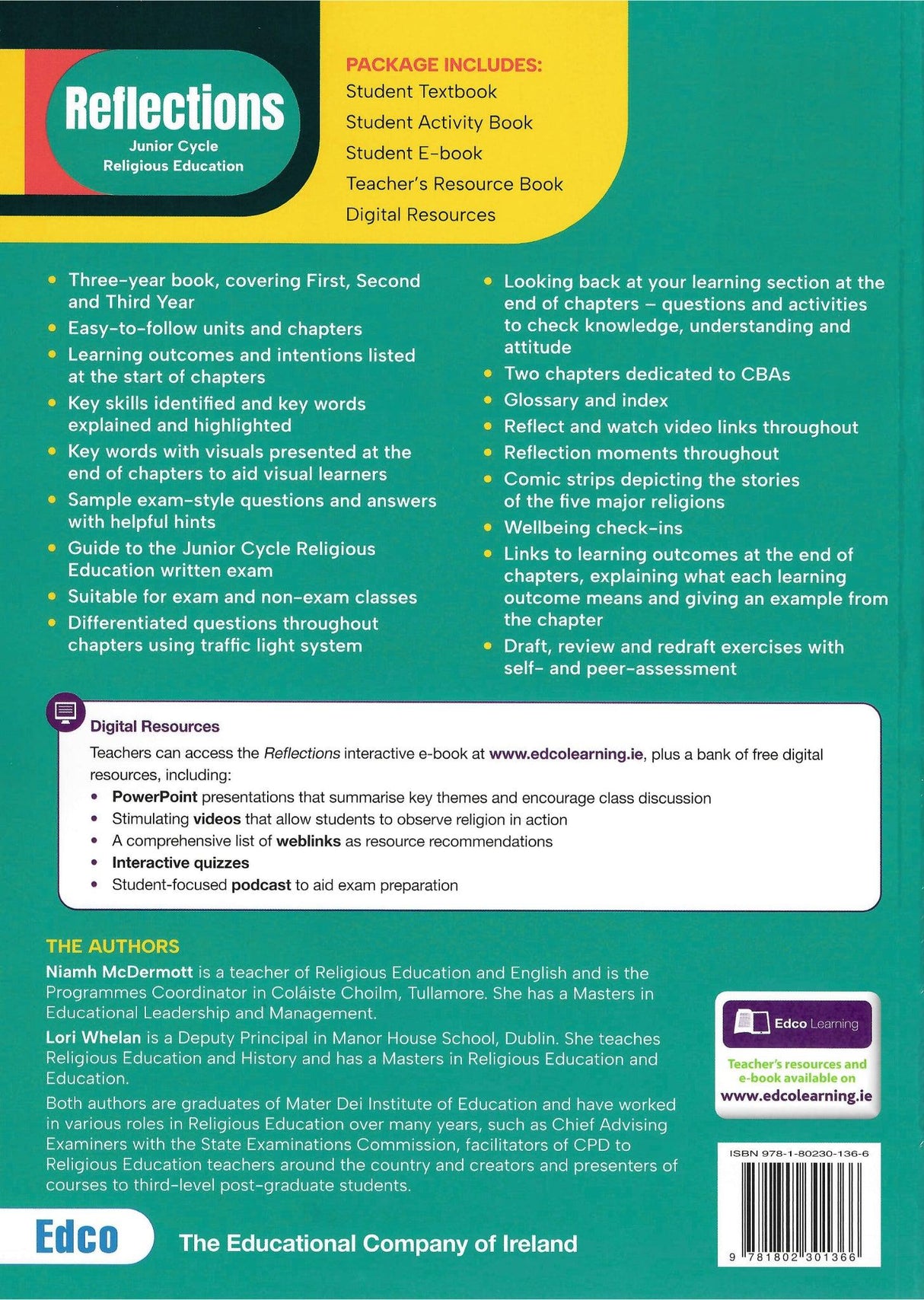 Reflections - Textbook & Student Activity Book - Set by Edco on Schoolbooks.ie